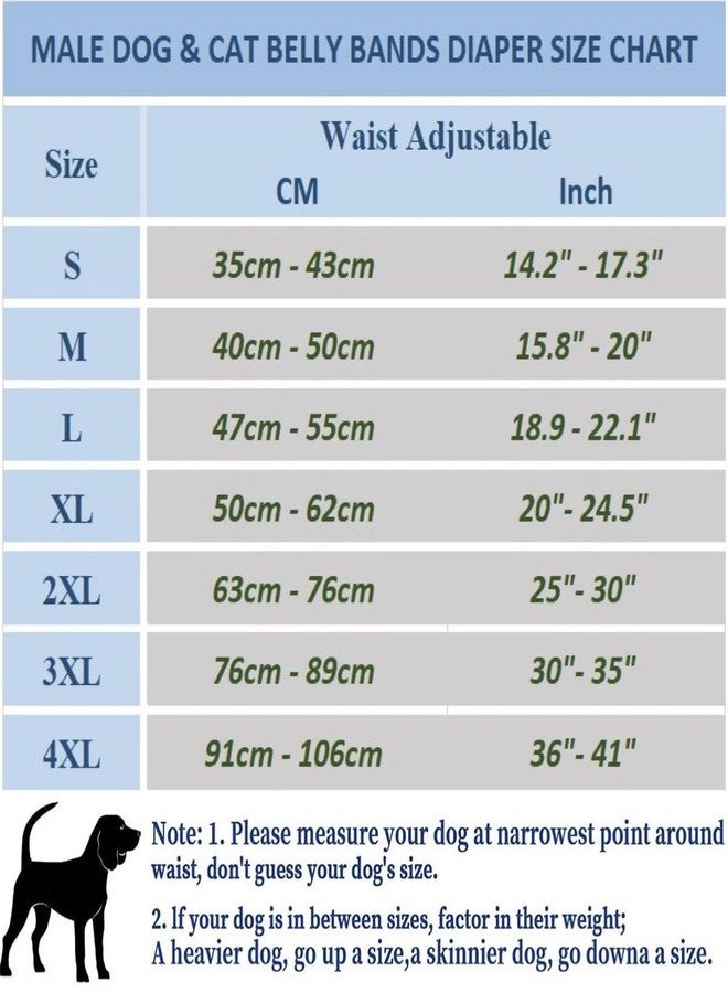 PETANGEL Small Dog Diapers, Washable & Reusable Belly Bands for Male Puppy Wraps, Highly Absorbent Upgrade Durable Belly Diapers for Small Dogs (Size: S, Adjustable Waist: 35cm - 43cm) - Image 5